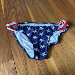 Xhilaration Starry Bikini Bottoms - Navy and Red
